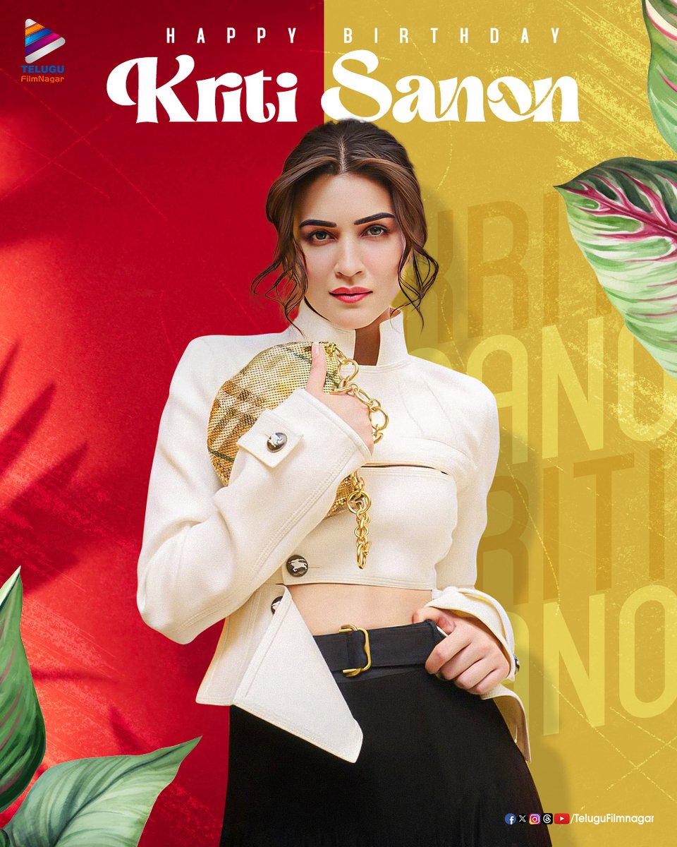 Telugu FilmNagar (@telugufilmnagar) on Twitter photo Join us in wishing the gorgeous and National Award winning actress <a href="/kritisanon/">Kriti Sanon</a> a very Happy Birthday!🎂✨
May this year be filled with joy, success and wonderful memories!!💖
#HappyBirthdayKritiSanon #HBDKritiSanon #TFNWishes #TeluguFilmNagar Join us in wishing the gorgeous and National Award winning actress <a href="/kritisanon/">Kriti Sanon</a> a very Happy Birthday!🎂✨
May this year be filled with joy, success and wonderful memories!!💖
#HappyBirthdayKritiSanon #HBDKritiSanon #TFNWishes #TeluguFilmNagar