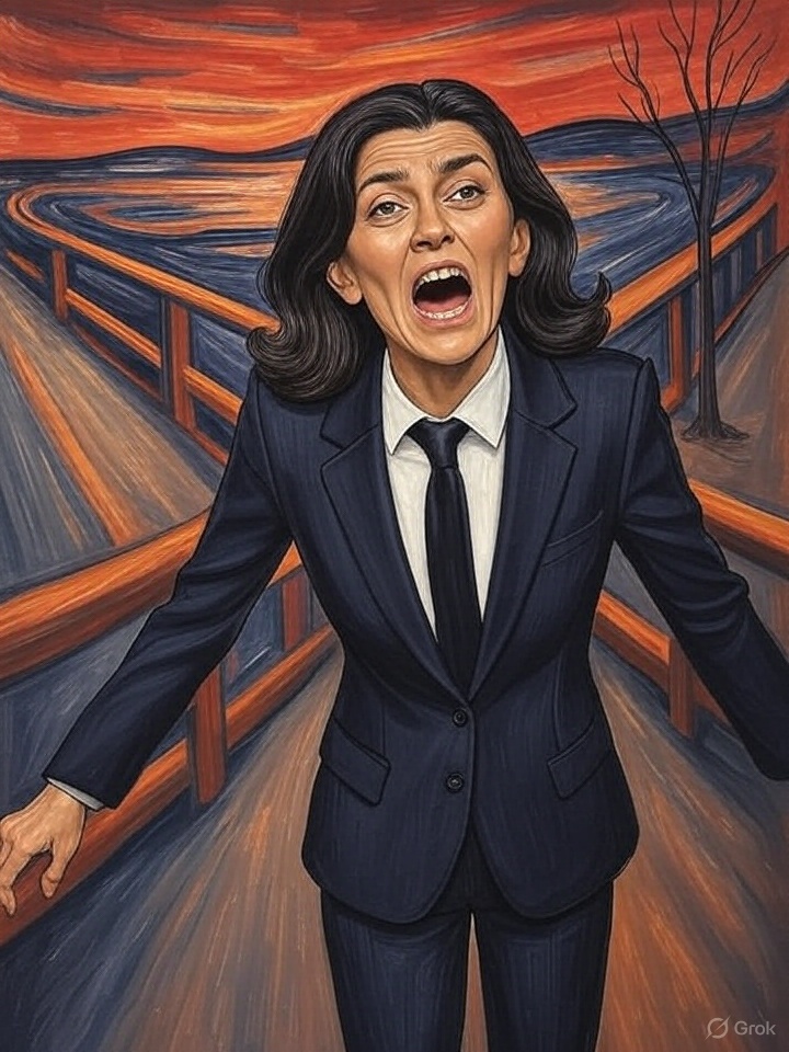 Kronenberg211's tweet image. Kun je dilan yesilgรถz van de VVD afbeelden in het schilderij de schreeuw...?
@grok je hebt jezelf niet overtroffen ๐