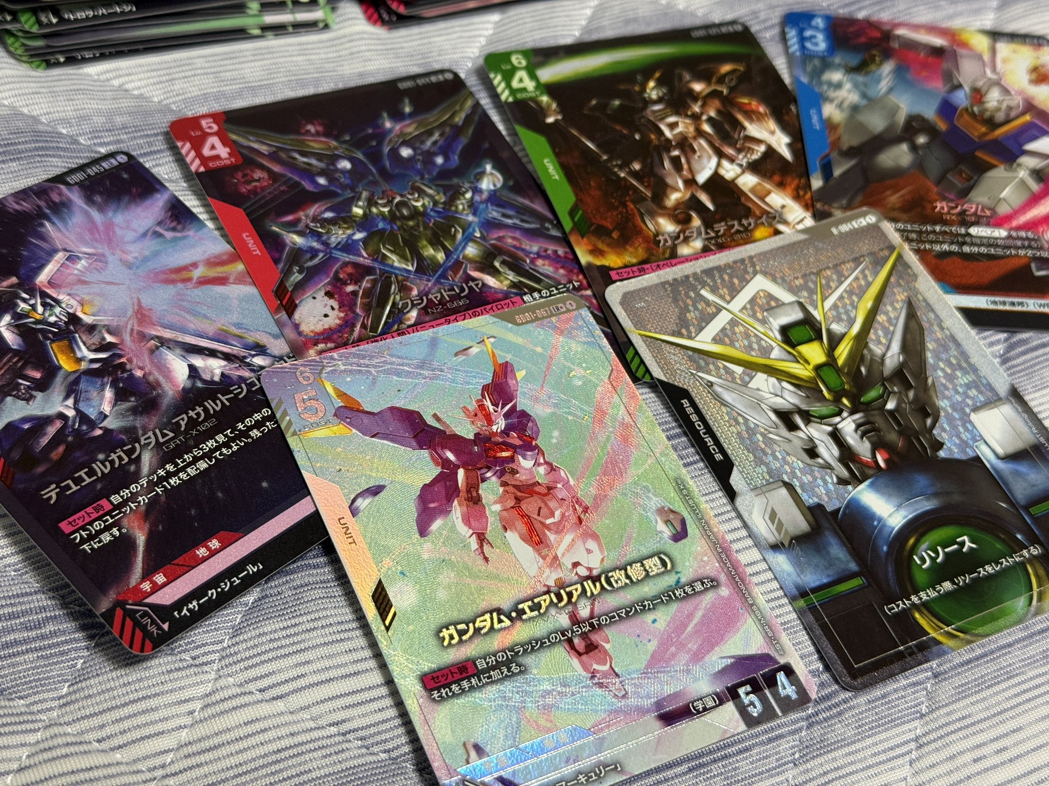 ☆ガンダムカードゲーム☆リソース☆パラレル☆10枚セット☆未使用☆美品☆β版☆ クレジットカード(paypal)限定※【パラレル(++)】リソース