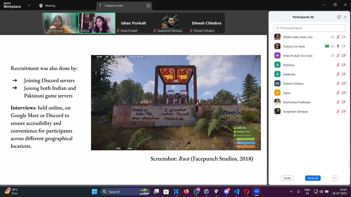 Tushya's experiences researching players cross-border, within Competitive Games themselves!!
Talk is going on right now!! us02web.zoom.us/j/87436717100?…
