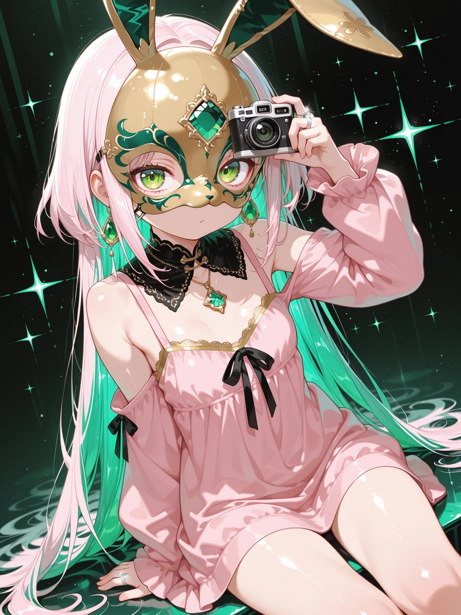 Aiilast's tweet image. Masquerade
#AIart