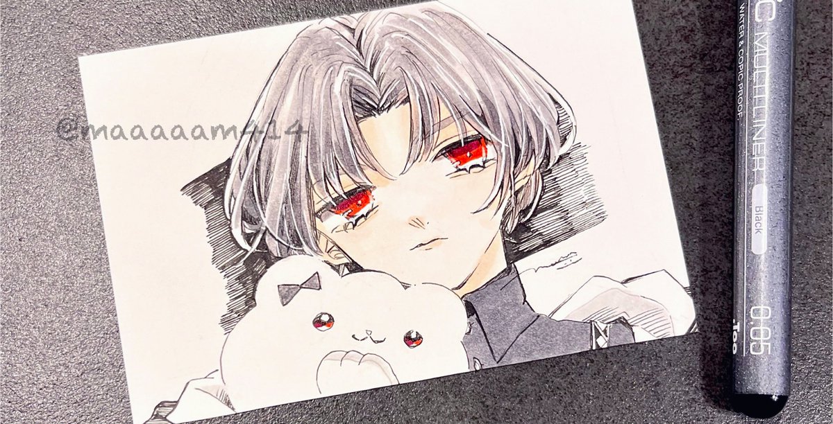 maaaaam414's tweet image. なかよしくまちゃん🐻

#イラスト　#コピック