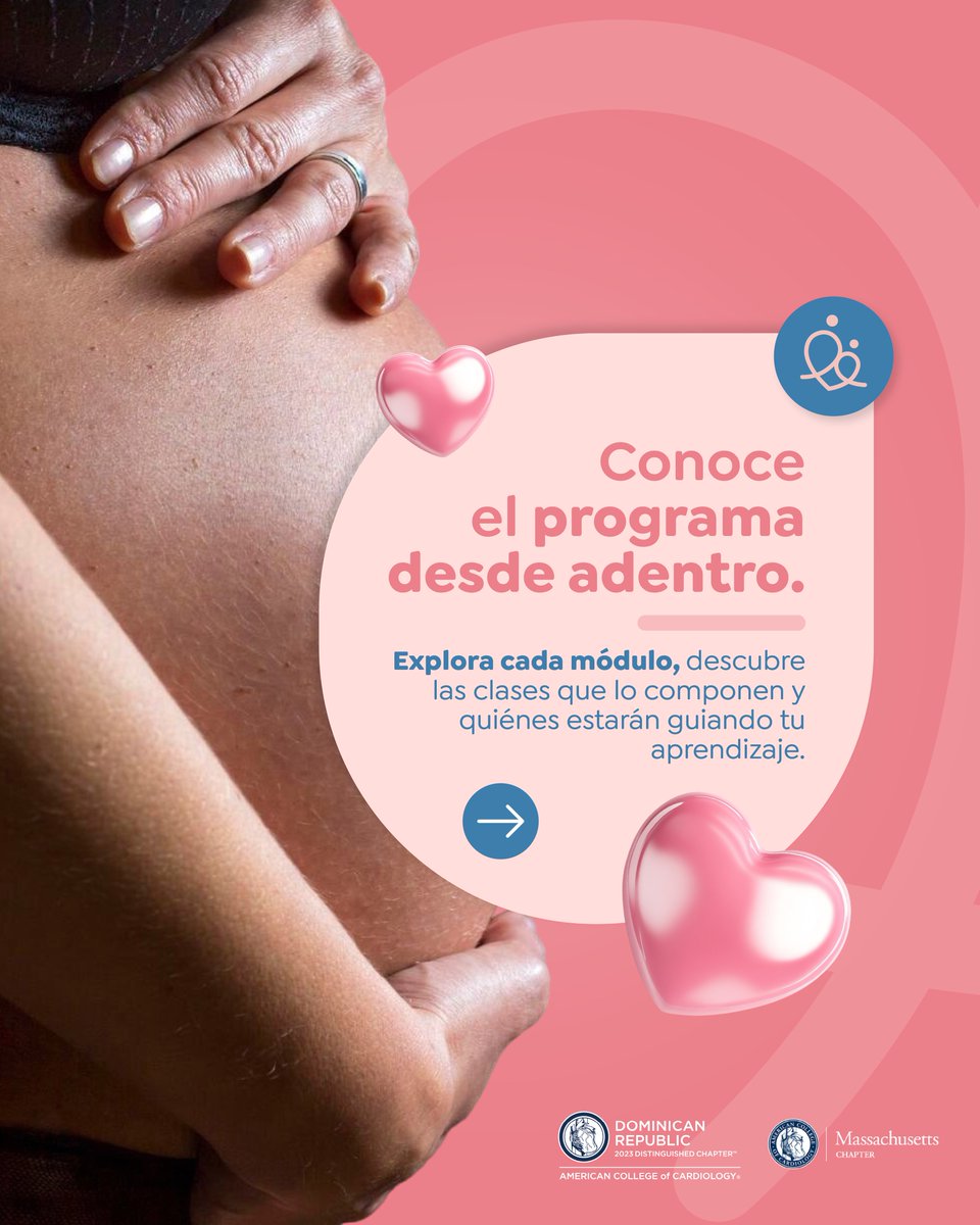 cdcdo_'s tweet image. ¿Quiénes están detrás de Cuidando Dos Corazones? 🩺 Un equipo top de médicos listos para enseñarte cardio-obstetricia.
📚 23 módulos
🌎 Expertos en gineco, cardio, imagen y más
💥 Aprende con líderes en salud materna
👉 ¡Inscríbete ya!
#CuidandoDosCorazones