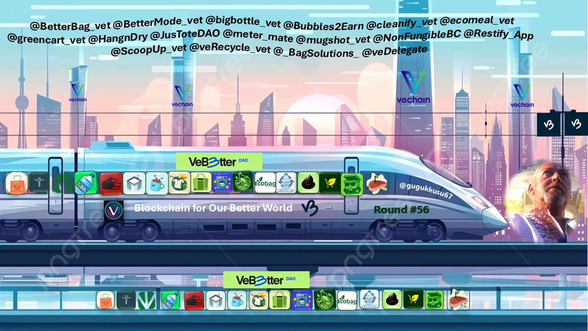 gugukkusu67's tweet image. Passengers who will be voting are kindly requested to take their seats on our train. Make your preparations for the 56th tour train.
#VeBetterDAO #VeWorld #VeFam #Vechain