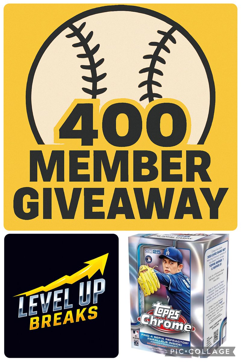 LevelUpBreaks's tweet photo. Come join us @LevelUpBreaks

Facebook link is below! Giveaway going for Topps Chrome Blaster! Plus $5 off first purchase!

https://t.co/YH6HpjrtSl https://t.co/AvfXWrt9ql