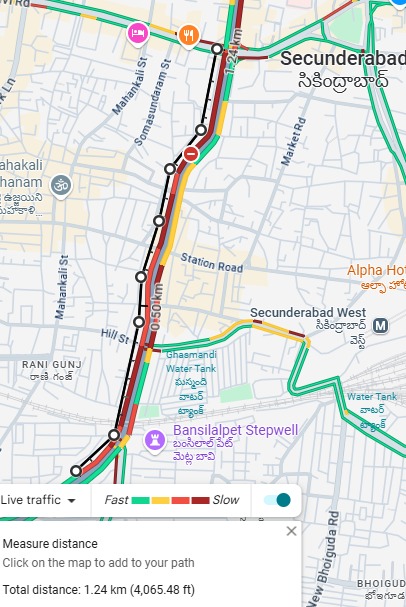 HYDTP's tweet image. #HYDTPinfo
#TrafficAlert
Due to heavy flow of traffic and peak hrs, movements of vehicles are slow from Bible house, Ranigunj, Ghasmandi, Patny towards SBI Secunderabad.
#TrafficUpdate