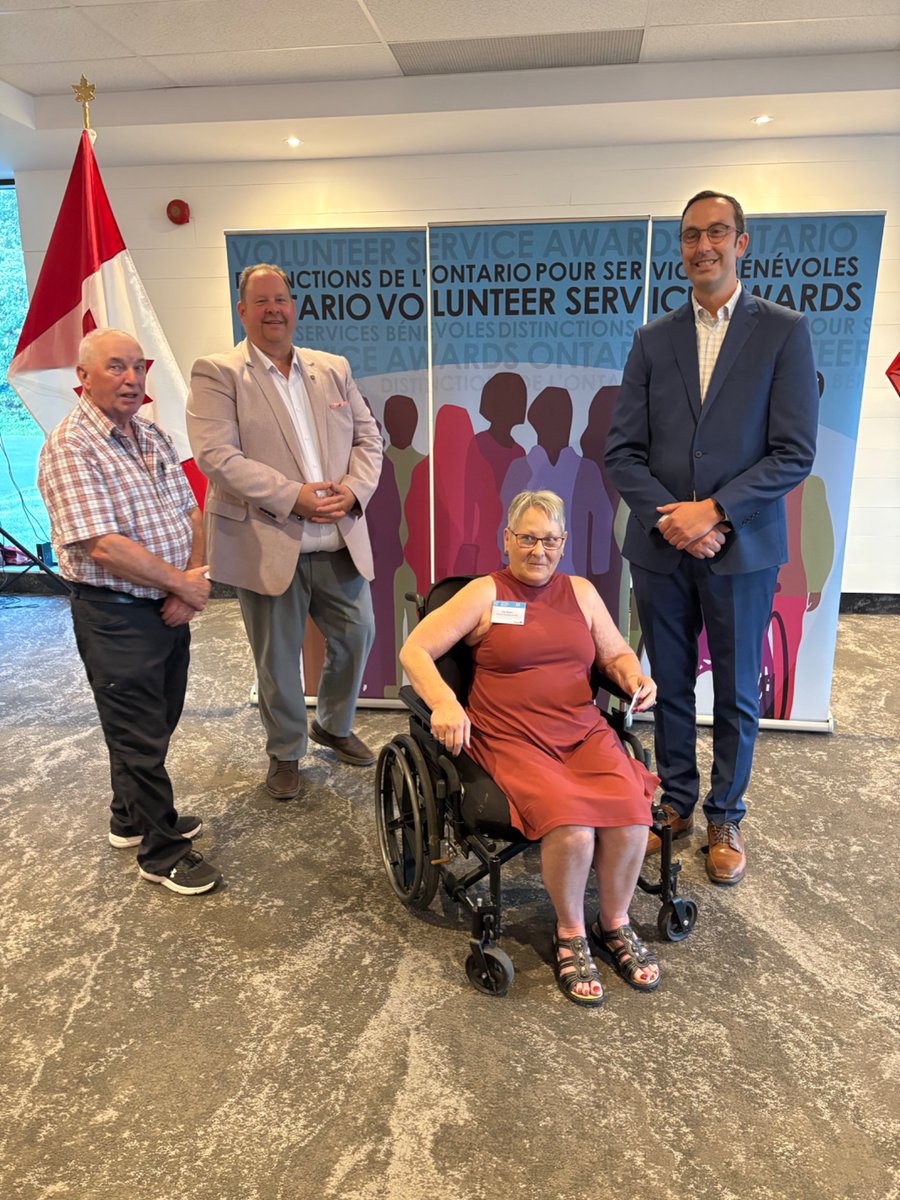 nolanmquinn's tweet image. I was honoured to attend this week’s Ontario Volunteer Service Awards in #Cornwall alongside @SSarrazin_MPP . It was truly inspiring to celebrate so many dedicated individuals who give their time and energy to strengthen our community.
Thank you to the Ministry of Citizenship…