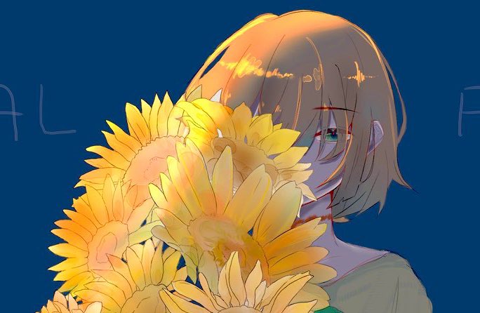 022_will_'s tweet image. 実はひまわり描くの3回目なんですよね…

陰影が大事な事に気が付きました👏