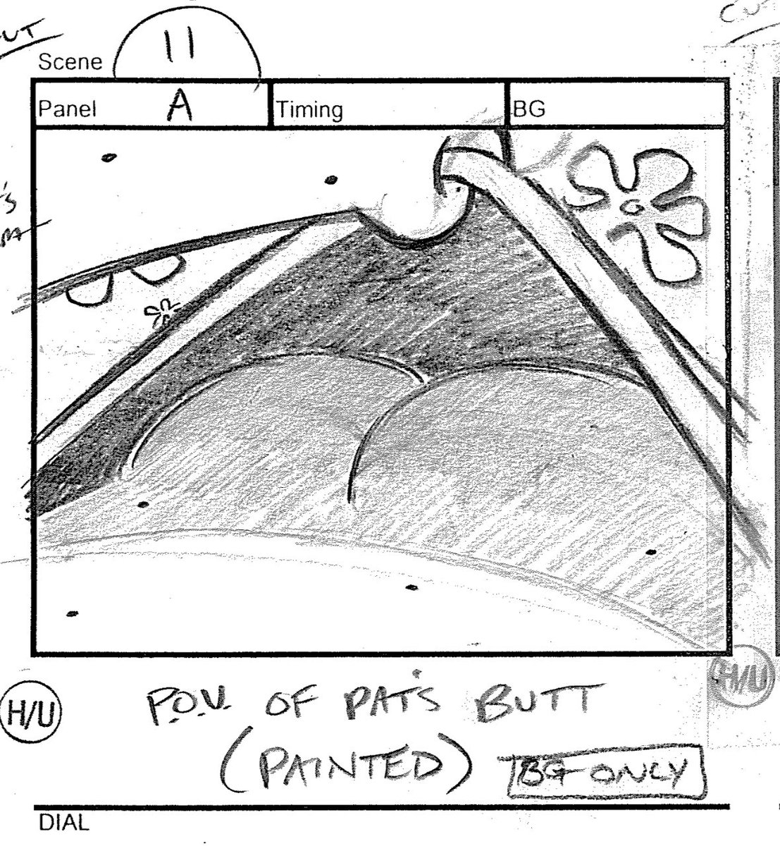 ArtofSpongebob's tweet image. A drawing from the episode “SpongeGuard on Duty.”