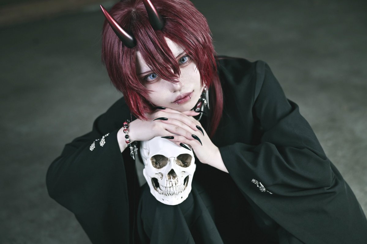 sirasirasuu's tweet image. 【Cosplay】
創作 /赤鬼👹☠️

photo：Zさん
#伍鬼夜宴0719 
#コスプレ御免