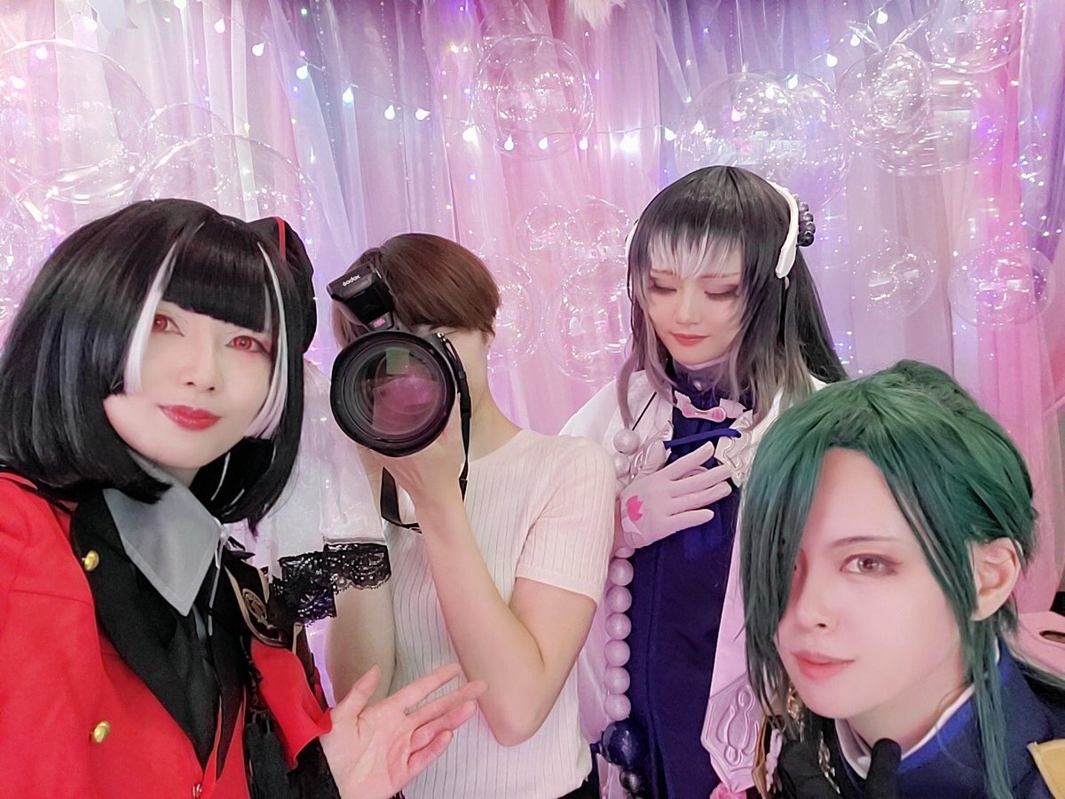 Tact0216's tweet image. 数珠丸、青江、京極で併せでした☺️
久しぶりのスタジオ撮影楽しかった!
視界に青江さんと京極くんが並んでるの最高だったし、途中途中で見せて貰うお写真データがどれも美でテンションあがりました🙏🏻✨
安曇さん、RENさん、まれこさん1日有難うございました!
アフターも出来て満足、楽しかったー