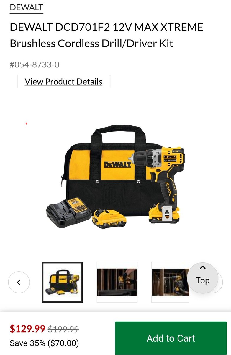 JoshuaTrolly's tweet image. I&apos;m in a bind, away from my tools.
Does anyone know if a Dewalt drill comes out of the box with already charged batteries?
