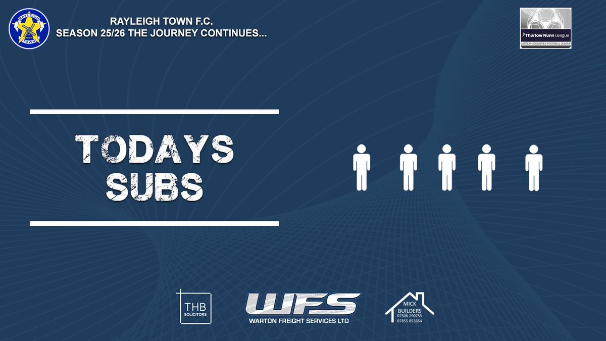 RayleighTownFC1's tweet image. 🟡⚫ TODAYS BENCH ⚫🟡
12. Louie Watkins
14 Joe Hunter
15. Charlie Little
16. Mofi Tunde-Ojolowo
17. Rob Hodgson