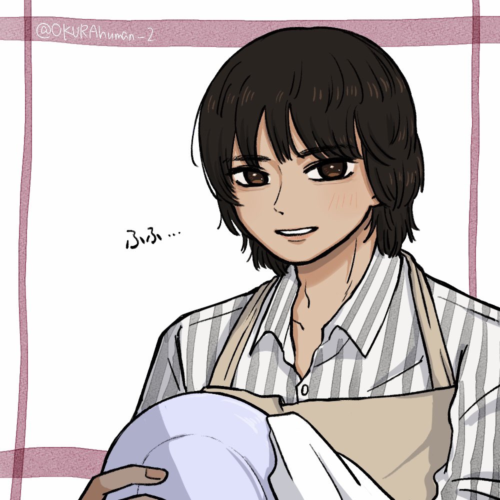 OKURAhuman_2's tweet image. 蓮と真司のケンカを楽しそうに見てる手塚くん