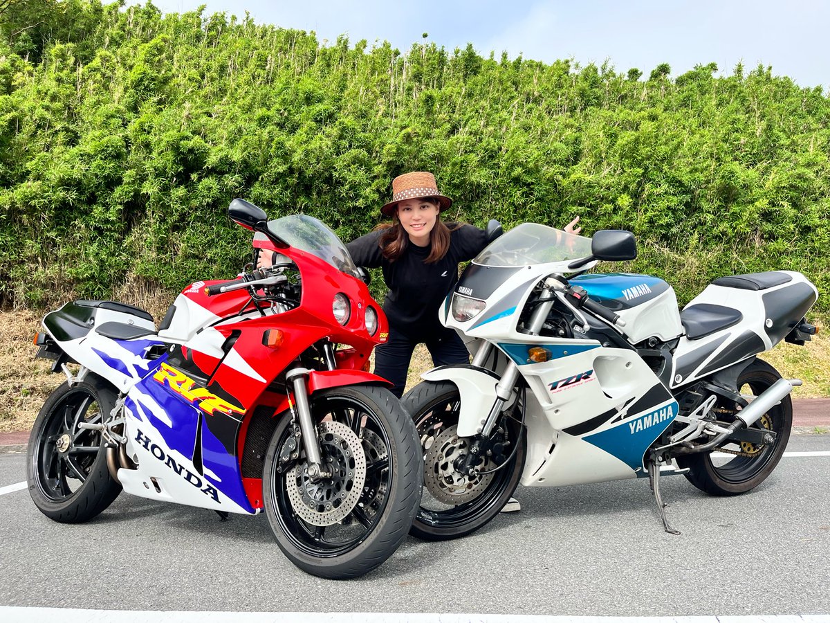 reira__t's tweet image. 1ヶ月以上ぶりにバイク乗ったけど楽しかったー！！
今の時代はなかなか乗れない400ccV型4気筒と250cc2ストロークを堪能してきました𖤐 ̖́-

今回の試乗の様子についてはMSTVの動画にてお楽しみに&quot;(ﾉ*&amp;gt;∀&amp;lt;)ﾉ