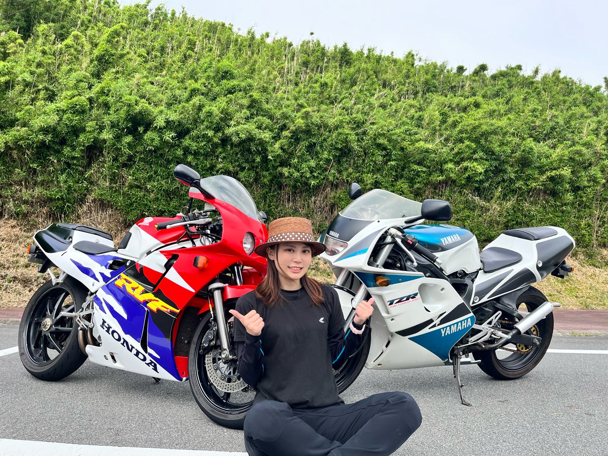 reira__t's tweet image. 1ヶ月以上ぶりにバイク乗ったけど楽しかったー！！
今の時代はなかなか乗れない400ccV型4気筒と250cc2ストロークを堪能してきました𖤐 ̖́-

今回の試乗の様子についてはMSTVの動画にてお楽しみに&quot;(ﾉ*&amp;gt;∀&amp;lt;)ﾉ