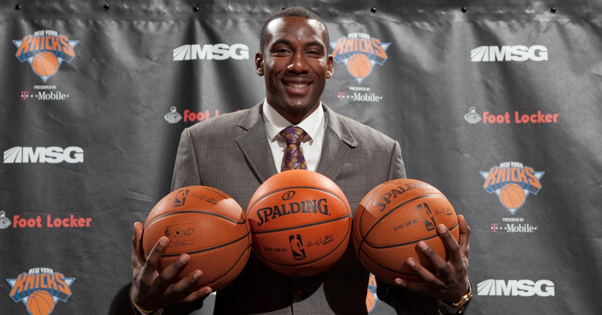 KnicksMSGN's tweet image. On this day in 2016:
Amar'e Stoudemire retires as a New York Knick 📊