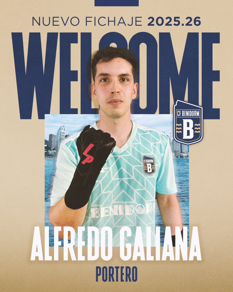 🆕 WELCOME! | 𝗡𝗨𝗘𝗩𝗢 𝗙𝗜𝗖𝗛𝗔𝗝𝗘 25.26 💙🌇

✔️ Algredo Galiana
· Posición: Portero
· Edad: 27 años
· Altura: 1.91
· Procedencia: Rayo Ibense (3ª RFEF)

#ILOVECFBENIDORM #AmuntBenidorm #VamosBenidorm