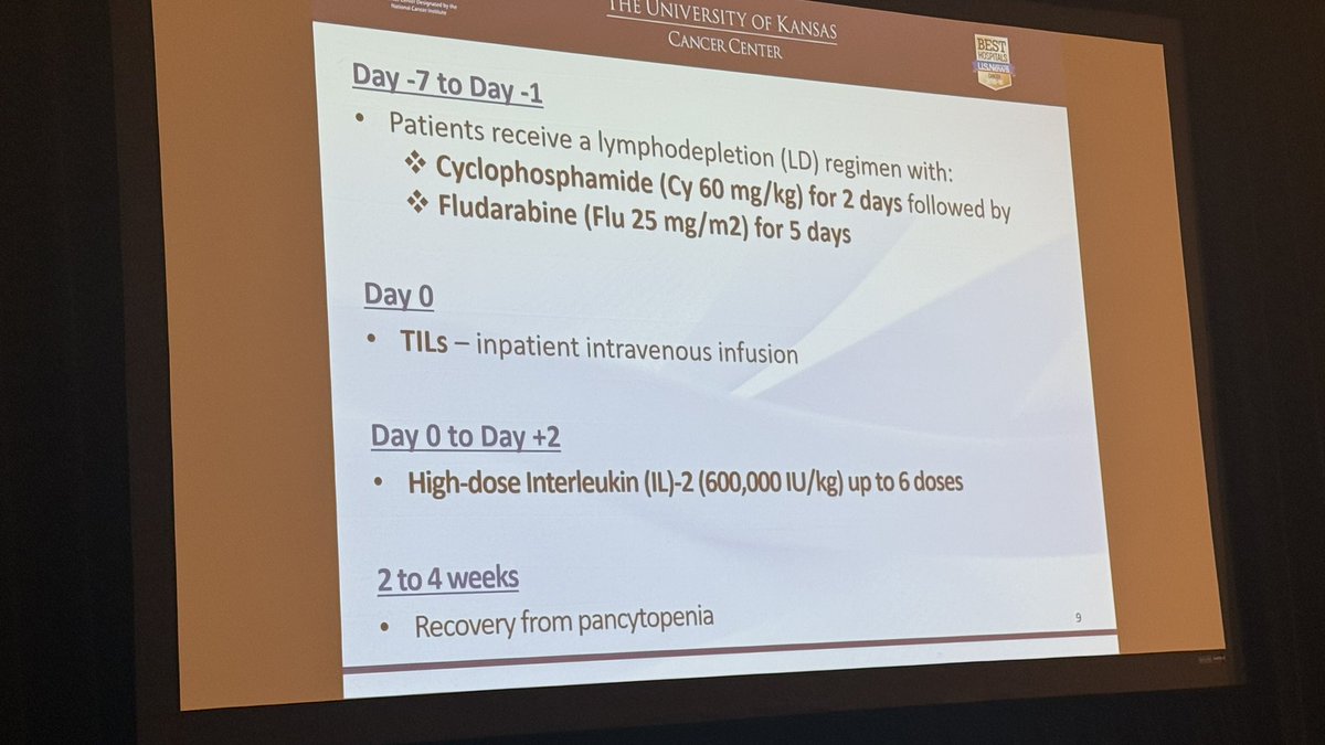 Abdallah81MD's tweet image. Now presenting @mumairmushtaq from @KUcancercenter “Current and Future Development of Cell Therapies in Melanoma”
National #ICE_T #MedEd #MedTwitter #USMIRC @USMIRCNEWS @OncoAlert #سرطان_الدم #المايلوما @CancerNetwrk