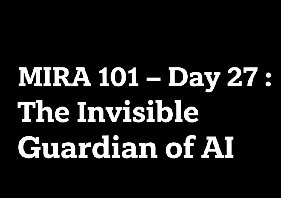 GusuyProduction's tweet image. MIRA 101 – Day 27 : The Invisible Guardian of AI
Most people don’t think about how they trust an AI’s answer.
They just ask the question and accept what sounds confident.
That’s a problem.
Because confidence doesn’t equal correctness.
In fact, the most dangerous AI answers are…