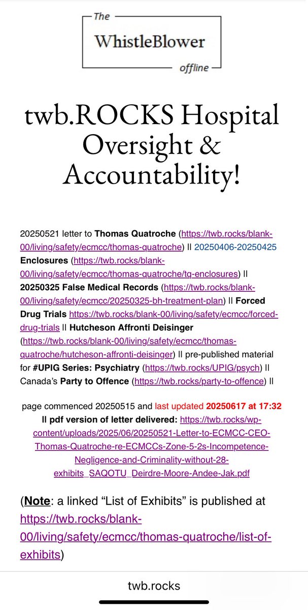 CaeJak's tweet image. #Canada is in the final stages of #ControlledCollapse so the weaponization of #psychiatry has escalated over past decade to be as wicked as the legal-judicial industry.
But, same problem exists in #Buffalo #NewYork 
It’s too lucrative (&amp;amp; court enabled) to not exist elsewhere in🇺🇸
