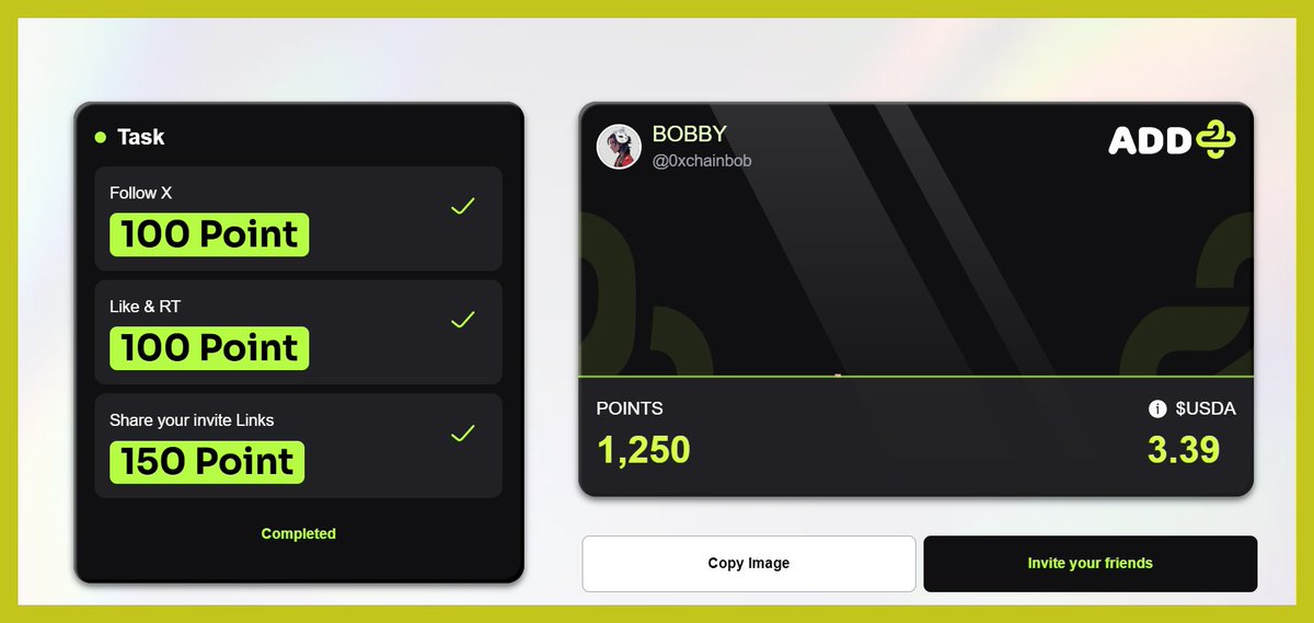 when there's a new alpha, it's always good to jump in early🏃💨

boost my points and earn $USDA with <a href="/add_infofi/">ADD+</a> 

 → addplus.org/boost/0xchainB…

connect X and complete social tasks

might be something👀