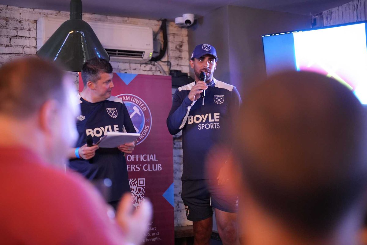 RobPritchard78's tweet image. Honour and a pleasure to host the #WestHam party with supporters from all over 🇺🇸🇨🇦 and beyond with Anton Ferdinand at Smithfield Hall in Midtown Manhattan on Friday night! ⚒️
