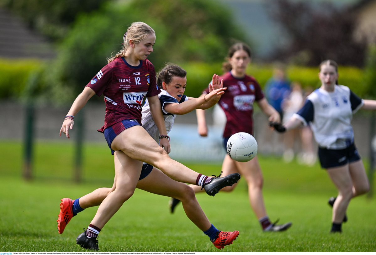 Ladies Football (@ladiesfootball) on Twitter photo *HALF TIME*
🏆ZuCar All Ireland U18 C Champ Final
<a href="/WaterfordLGFA/">Waterford LGFA</a> 3-10
<a href="/WestmeathLadies/">Westmeath LGFA</a> 3-06
A scorefest in Baltinglass and only four points in it at the break!
<a href="/MunsterLGFA/">Munster LGFA</a> <a href="/LeinsterLGFA/">Leinster LGFA</a>
📺 youtube.com/watch?v=w7u_fq…
#zucaru18 *HALF TIME*
🏆ZuCar All Ireland U18 C Champ Final
<a href="/WaterfordLGFA/">Waterford LGFA</a> 3-10
<a href="/WestmeathLadies/">Westmeath LGFA</a> 3-06
A scorefest in Baltinglass and only four points in it at the break!
<a href="/MunsterLGFA/">Munster LGFA</a> <a href="/LeinsterLGFA/">Leinster LGFA</a>
📺 youtube.com/watch?v=w7u_fq…
#zucaru18