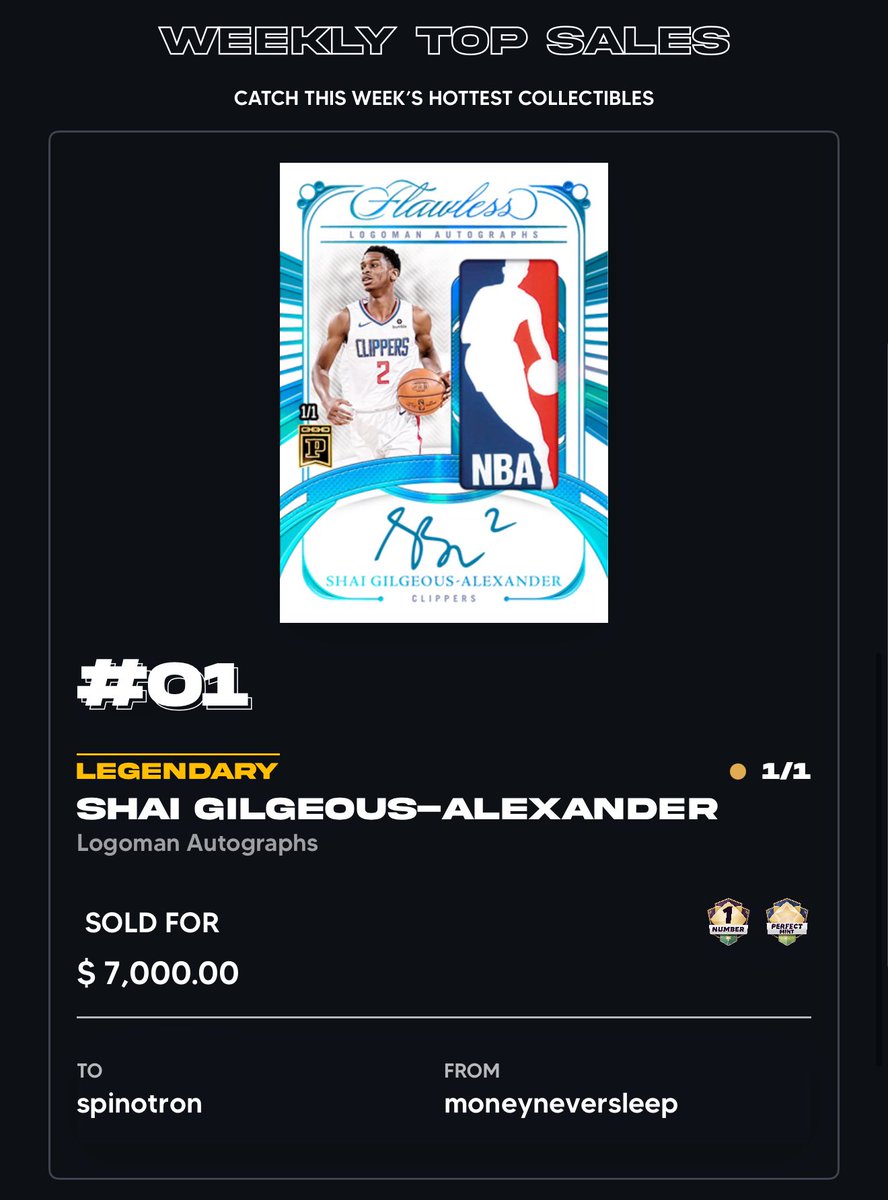 NFTsEveryday's tweet photo. If you’re holding 2021 NFTs and not looking at projects making moves during this bull cycle, you are missing out! Yes NFT szn is back but not all NFTs are equal…

Here’s two projects I really like with major sales in the past 24 hours.

1. @DisneyPinnacle 
💰 Qui-Gon Jinn vs Darth Maul sold for $30.1k 
💰 Mr. And Mrs. Incredible sold for $25k

2. @PaniniAmerica blockchain
💰Shai Gilgeous-Alexander Logoman sold for $7k

Licensed digital collectibles will continue to rise, what do you think?