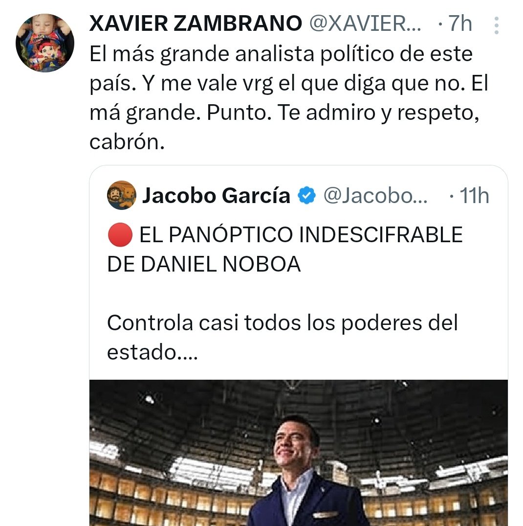 _SuExcelencia's tweet image. Nadie:
Absolutamente nadie:
Jacobo Xavier Zambrano García después de esnifar unas líneas: