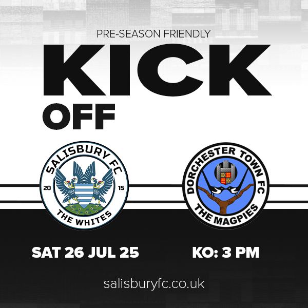1' Kick Off

We are underway here at the Ray Mac

Follow us on X/Twitter for updates.

Salisbury 0 - 0 Dorchester Town

#COYW