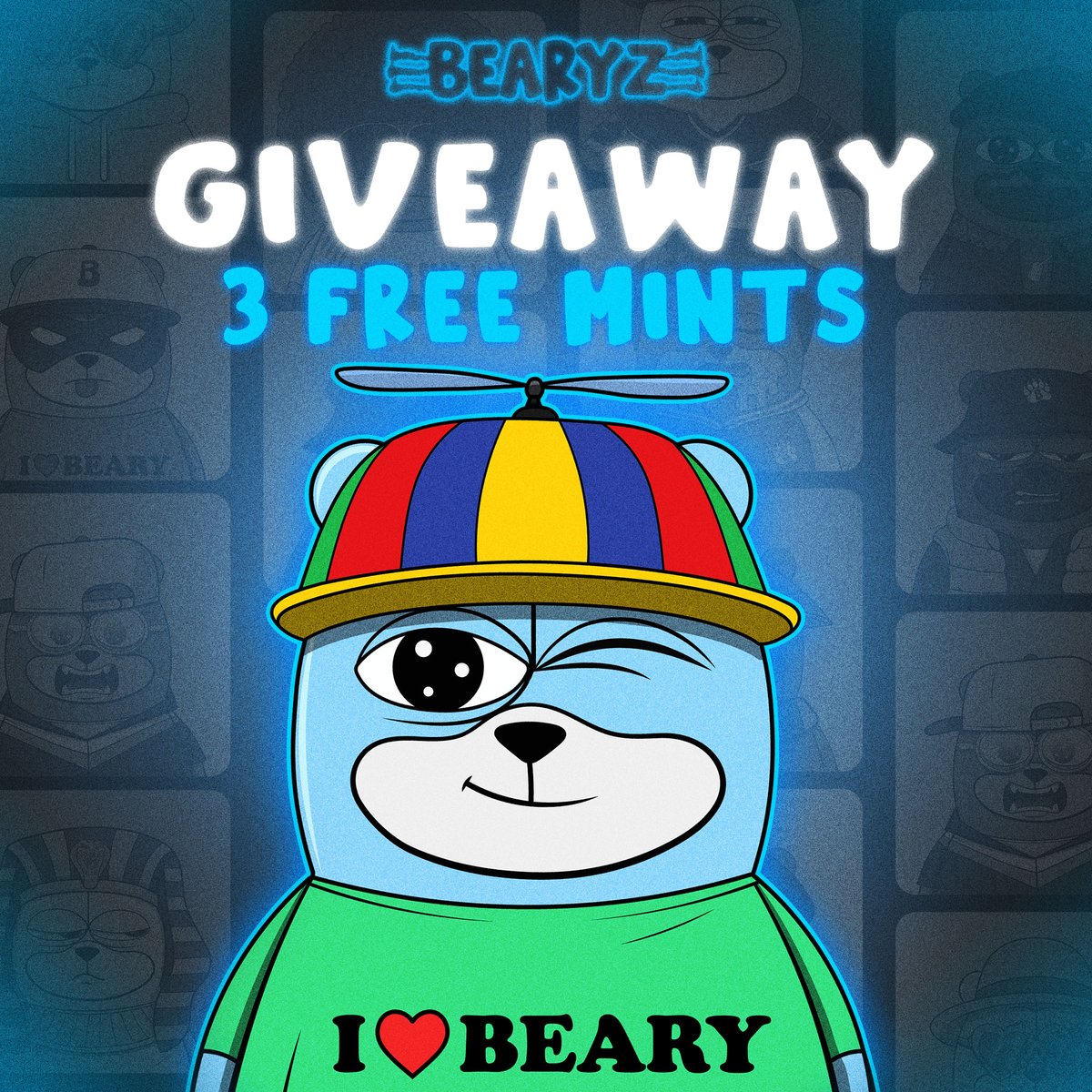 GIVEAWAY – 3 FREE BEARYZ MINTS 🐻

To participate:
- Follow @bearycoin and <a href="/bearichgames/">BEARICH</a>
- Like and RT this tweet
- Drop your AGW address

Winners will be selected randomly in 24 hours!

Good luck, young bear(yz).