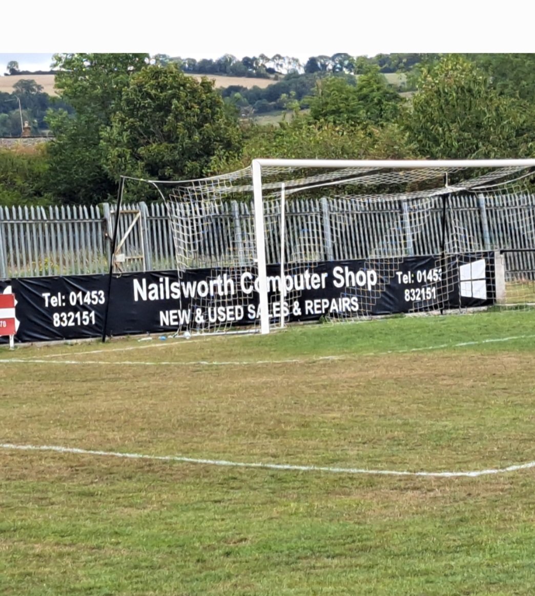 Our new "small" banner behind the goal at <a href="/stonehouse_town/">Stonehouse Town FC</a> is amazing 👏 🤩 #grassrootsfootball