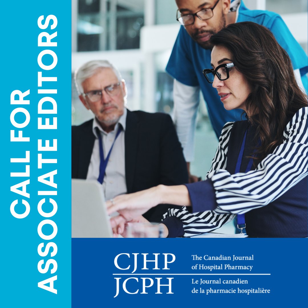 CSHP_SCPH's tweet image. The Canadian Journal of Hospital Pharmacy seeking Associate Editors to join its Editorial Board!
 
Help shape the journal’s editorial direction and support its mission to elevate the role of pharmacy professionals in improving patient outcomes ➡️ ow.ly/zi9050WpjIs