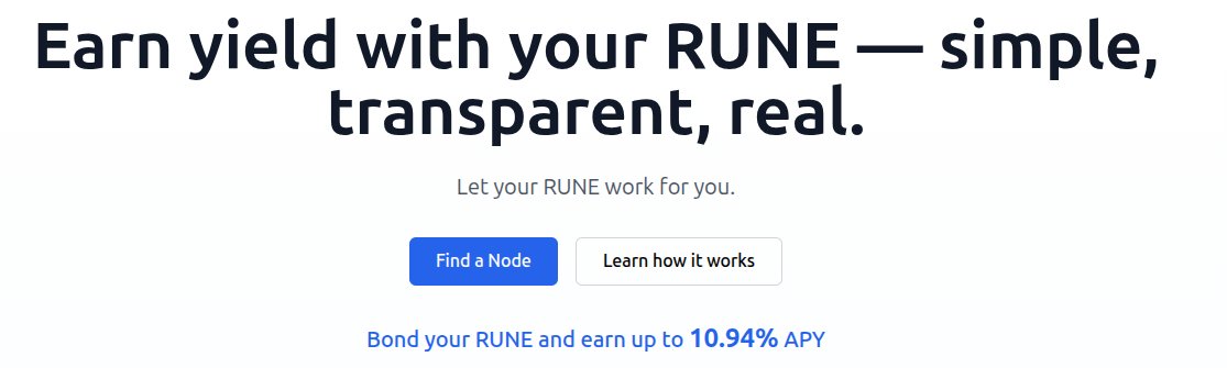 RUNEBondApp's tweet image. 🚨 RUNE YIELD ALERT 🚨
The APY is back above 10%! 🚀
Simple. Transparent. Real.
Now is the time to put your $RUNE to work.
🔵 Bond and earn up to 10.94% APY.