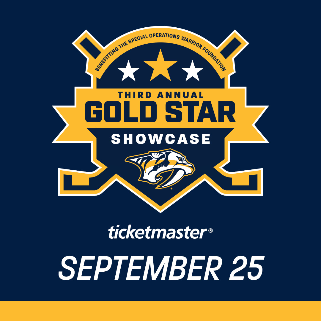 FMBankArena's tweet image. Did you know? First-row, on-the-glass tickets for the Nashville Predators Third Annual Gold Star Showcase come with exclusive White Claw Lounge access! Enjoy all-you-can-eat food, plus beer, wine, and select spirits in a private event-level lounge.
🎟️ ow.ly/RVkI50WvwnW