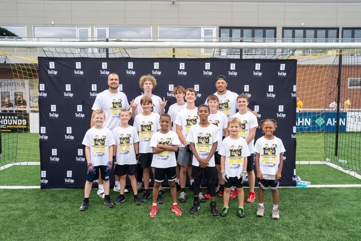 highmarkstadium's tweet image. Last weekend's Pat Freiermuth and Alex Highsmith Youth Football Camp was a success!
Thanks to @TruEdge_Sports for putting on a fantastic camp!