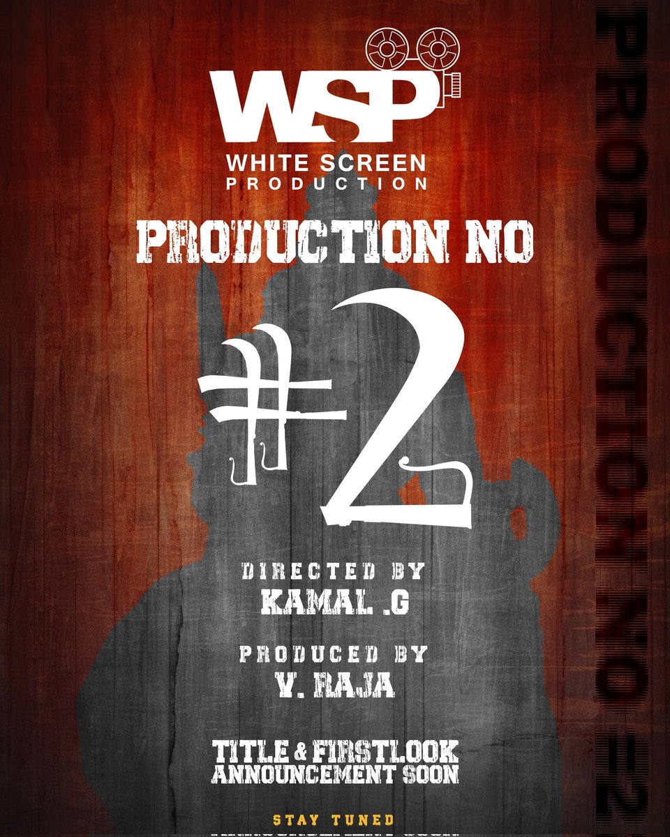 For : X 

#WhiteScreenProduction Production No. 2
Title &amp; First Look Announcement Coming Soon.. Stay Tuned ⏳

🎬Directed By Kamal.G
 
💰Produced by V. Raja

<a href="/vraja_producer/">v raja</a>
<a href="/PraveenkumarG/">S.praveenkumar</a>.S
#Hemarajkumar
<a href="/ProBhuvan/">Pro.Bhuvan Selvaraj</a>
#WSP