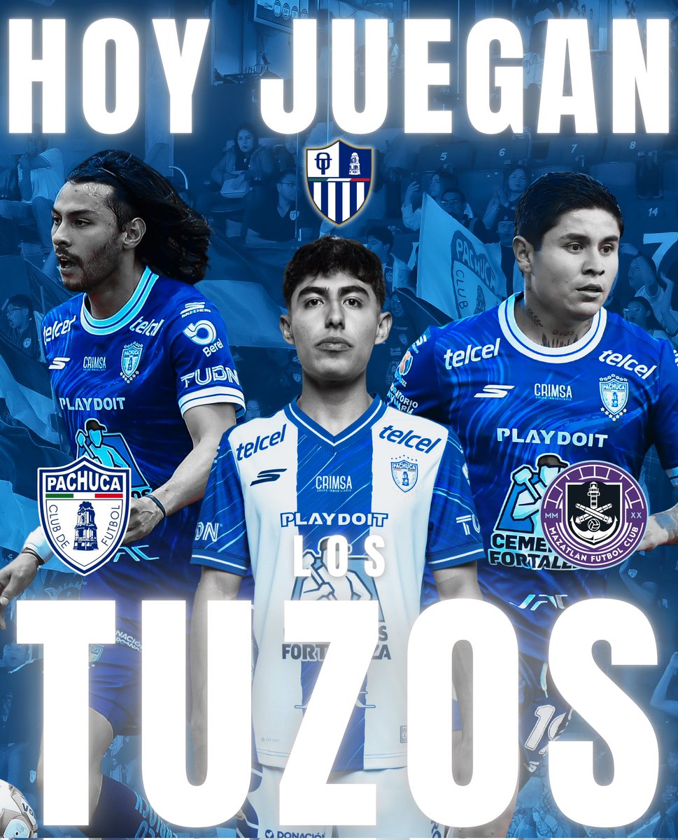 Orgullo_Tuzo's tweet image. 🩵⚽ ¡LLEGÓ EL DÍA! ¡HOY JUEGAN LOS @TUZOS! 😎🩵
El Club de Fútbol Pachuca buscará seguir con paso perfecto en el torneo cuando reciba esta tarde al Mazatlán FC. 🐹🆚⚓
🏟️ Estadio Hidalgo
🕔 17:00 Hrs
📺 Tubi
#OrgulloTuzo💙