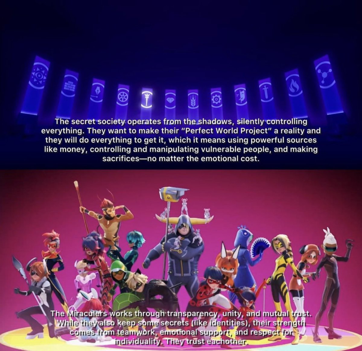 Cheeseprank1's tweet image. (From u/lilastalker on Reddit) really cool how all the Miraculers seem to be getting their own personal nemesis this season (add in Ivan/Raul and Nathaniel/Shirel too). #MLBS6Spoilers