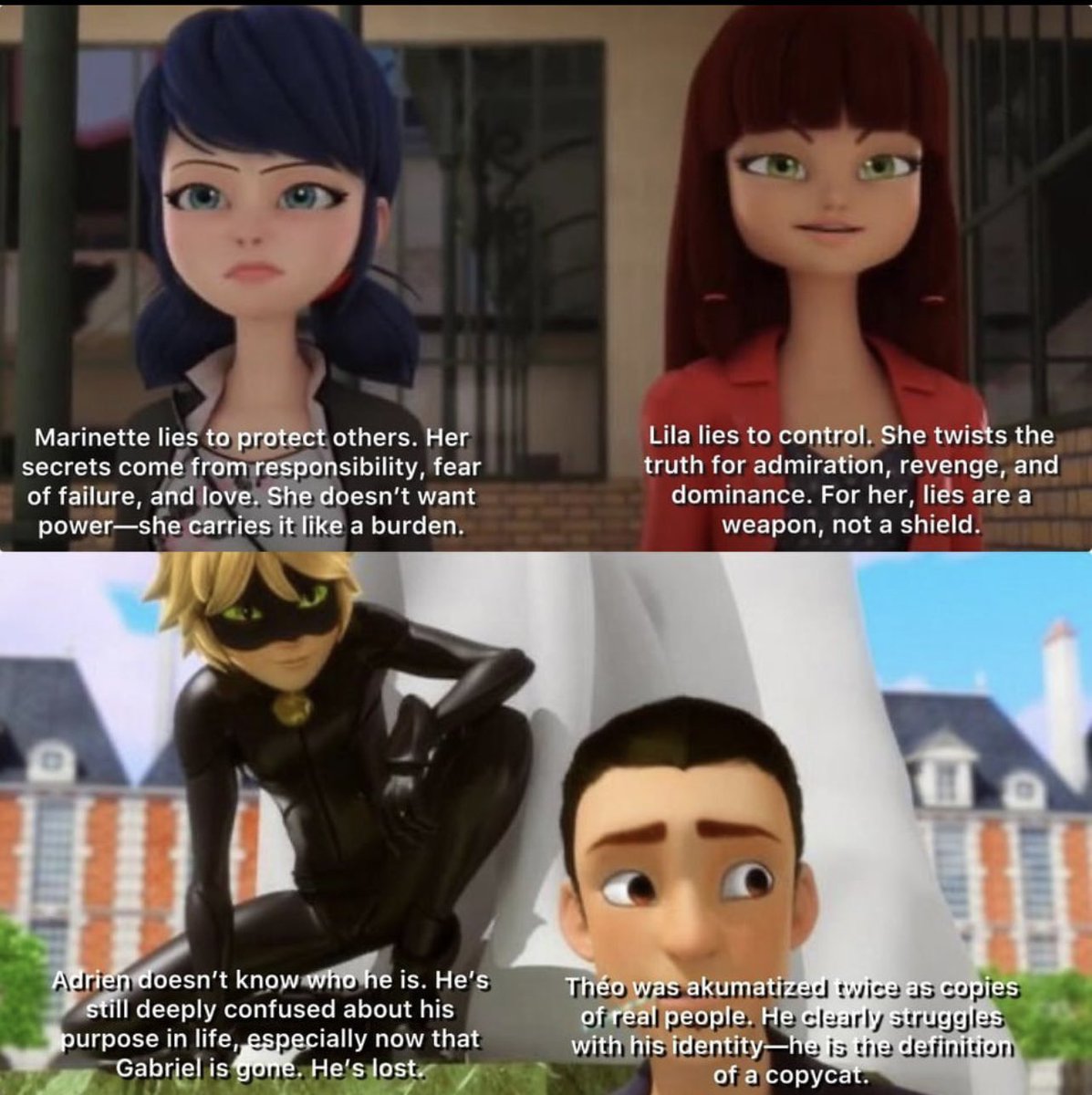 Cheeseprank1's tweet image. (From u/lilastalker on Reddit) really cool how all the Miraculers seem to be getting their own personal nemesis this season (add in Ivan/Raul and Nathaniel/Shirel too). #MLBS6Spoilers