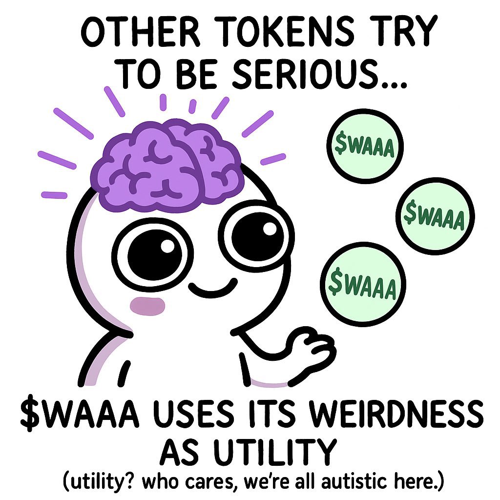 Galaaxiess's tweet image. Bonk $ARMY doing bits
Sometimes it’s good not to be serious, we’re all autistic $WAAA
Fkf5GFWPPnhzBzsP7TZaZtqySCKbdjHMRpzW9qsqbonk