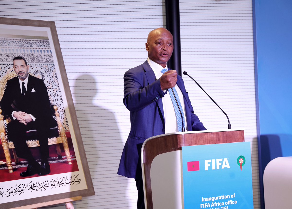 CAF_Media's tweet image. CAF President Dr Patrice Motsepe joined FIFA President Gianni Infantino for the official opening of the FIFA Africa Office in Rabat.
Dr Motsepe reaffirmed CAF’s commitment to accelerating the growth and global competitiveness of African football, noting the FIFA Africa Office as…