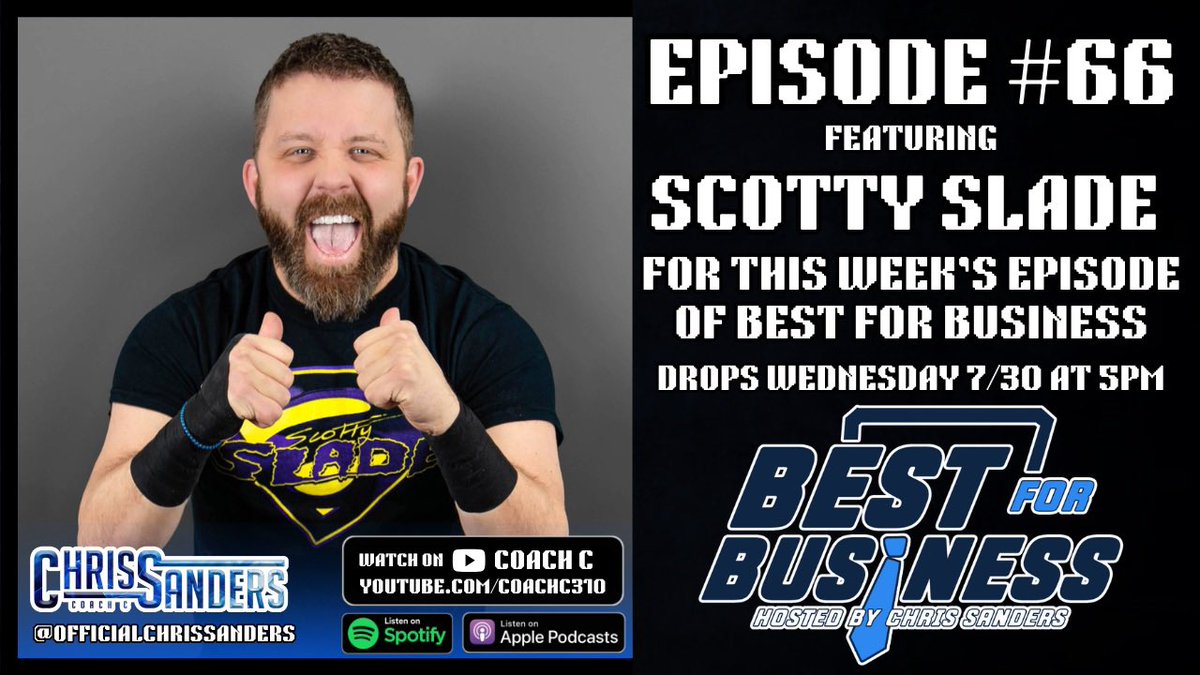 Scotty Slade joins me for Episode 66 of Best For Business!

Drops Wednesday, July 30th at 5PM EST

🔗 in comments