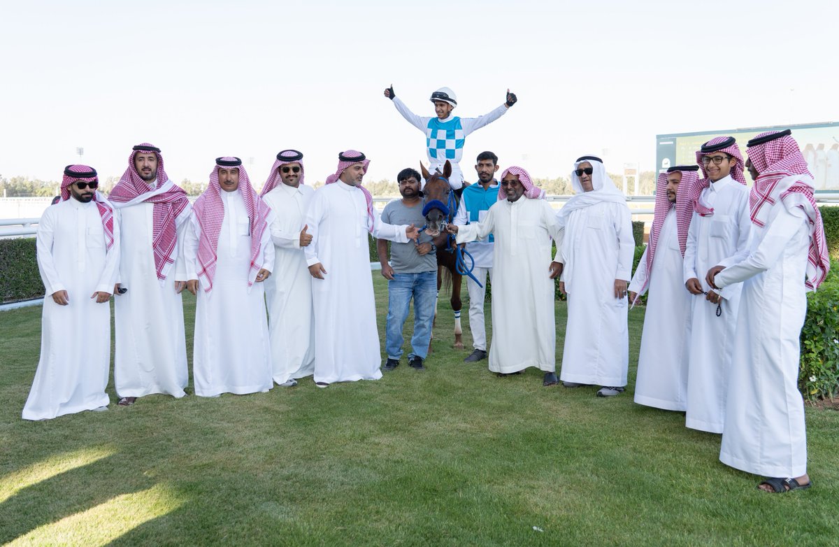 JCSA_Racing's tweet image. Now striking at 50% in her career, NAWAHEL ALKHALEDIAH enjoys the spoils of victory. Congratulations to Khalid Saeed Alsayed, the Almadfa yard and jockey Tariq Almansour. #SaudiRacing #TaifSeason