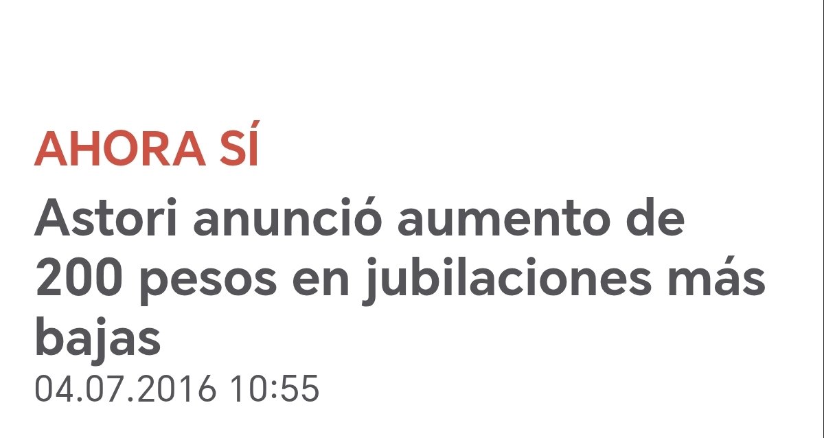 rognone_bebote's tweet image. En el 2016 Danilito anunciaba con bombos y platillos 1 aumento d $200 para los jubilados. 10 años después 1 tal Daniel cómo MEF les vuelve a dar $200 a los jubilados.
En q quedó la pérdida d salario real en el gobierno del Luí cuando le vuelven a dar lo mismo q 10 años atrás?