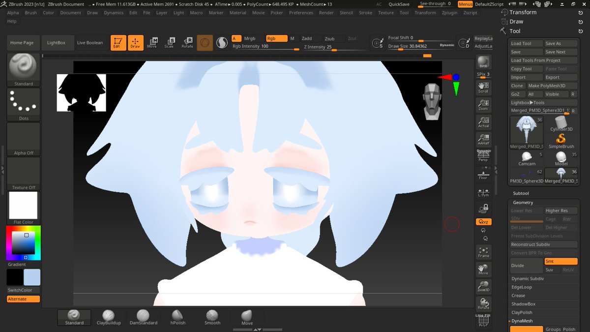 ym_14_6's tweet image. dreamy girl for my friend

#3DCG #zbrush #Chibi