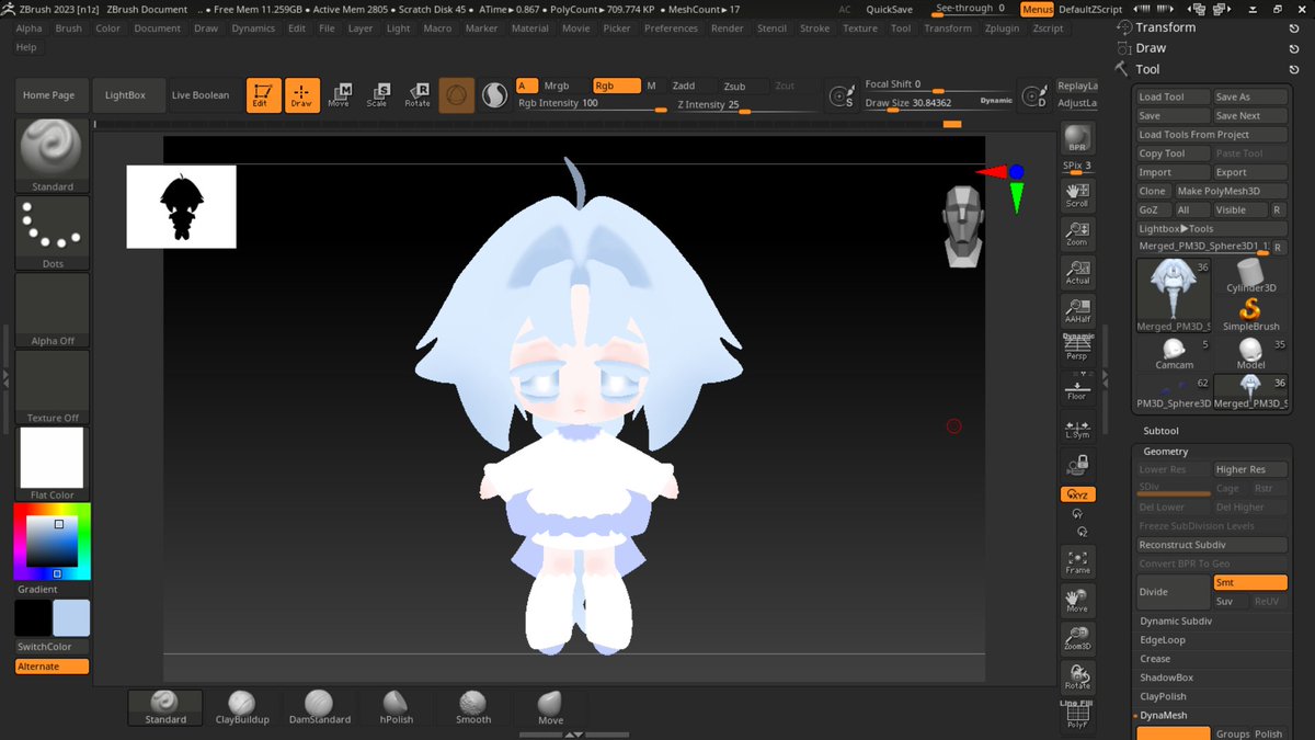 ym_14_6's tweet image. dreamy girl for my friend

#3DCG #zbrush #Chibi