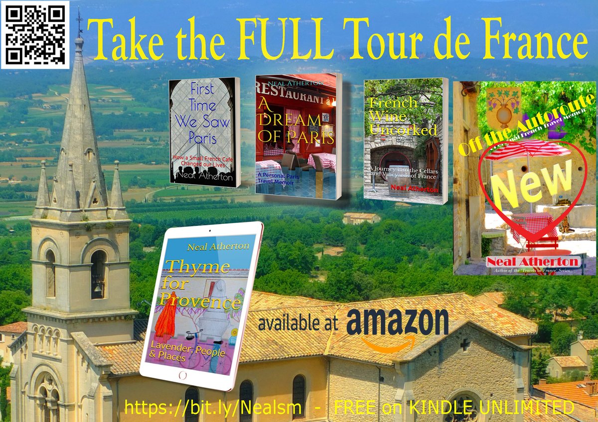 nealrover's tweet image. ALL TRUE MEMOIR😀 -HOLIDAY TRAVEL READING – A TOUR de FRANCE: People, Touring & Experiences 🍷🍽️- ON AMAZON, KINDLE UNLIMITED: getbook.at/FrenchTravel #france #provence #paris #memoirs #books #welovememoirs #booklovers #foodandwine #travel #kindle #kindleunlimited #free #memoirs