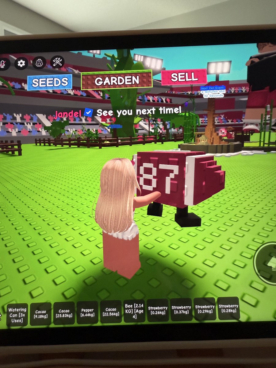 WhiTaysVersion's tweet image. good morning!!! I woke up to my little sister playing roblox with Travis and now she has this cute little football pet that he gave everyone playing the game 🏹🏈